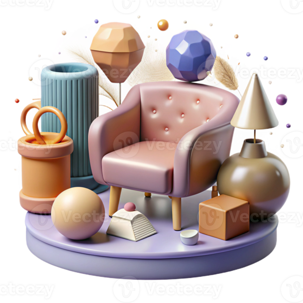 vibrant creative Furniture Icon Collection Isolated for Design Resources high quality png