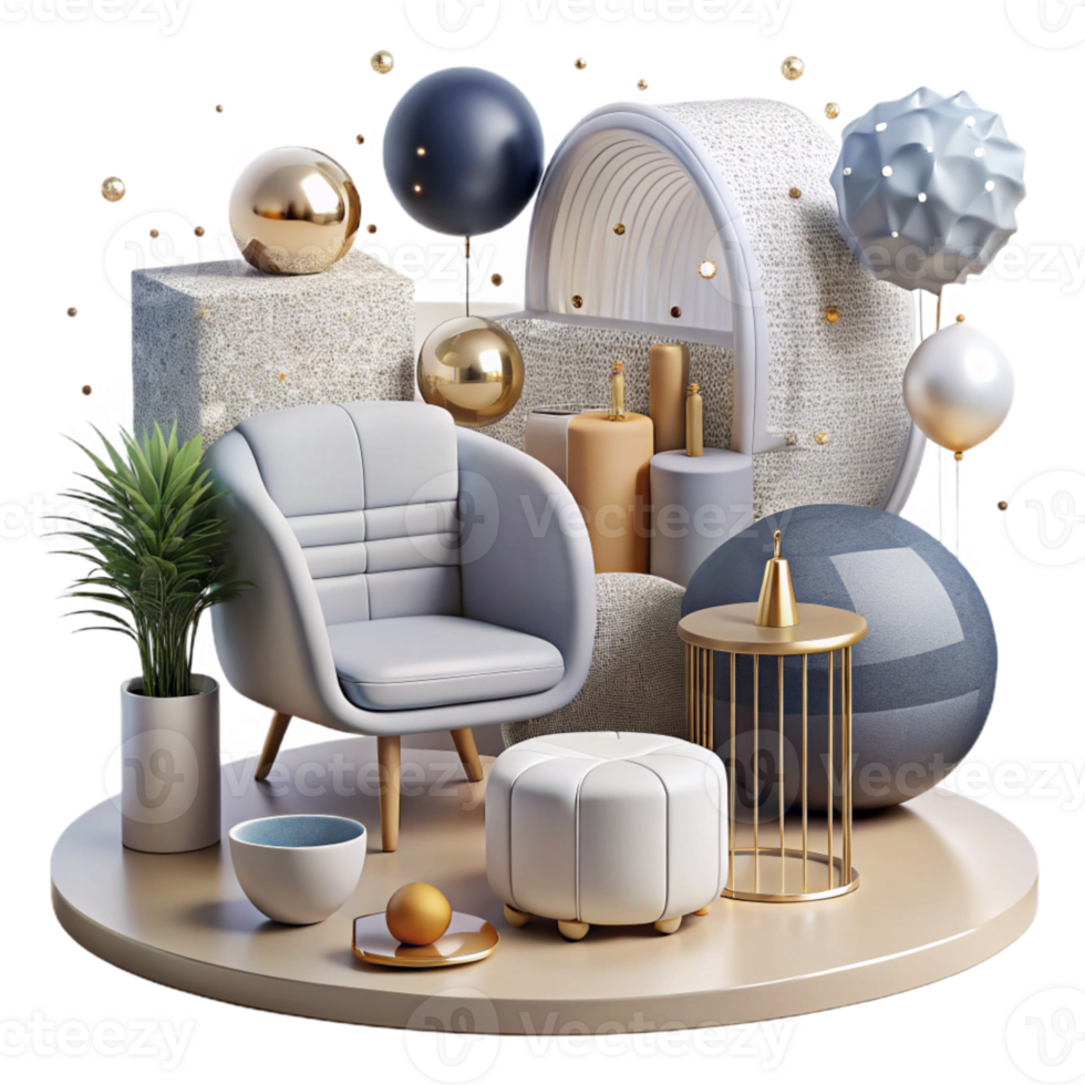 serene traditional Furniture Silhouettes Collection Transparent for Graphic Design high resolution png