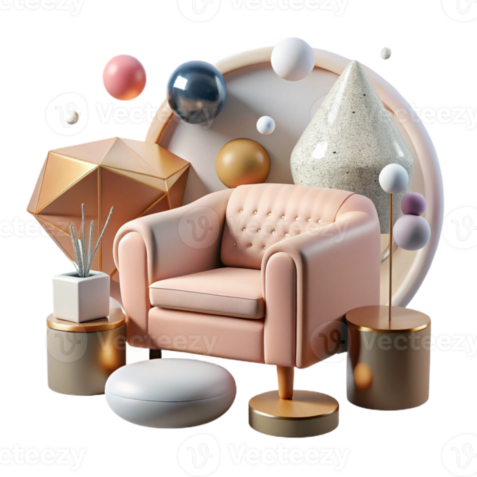 extraordinary minimalist Furniture Silhouette Vectors Isolated for Illustration Projects high quality png