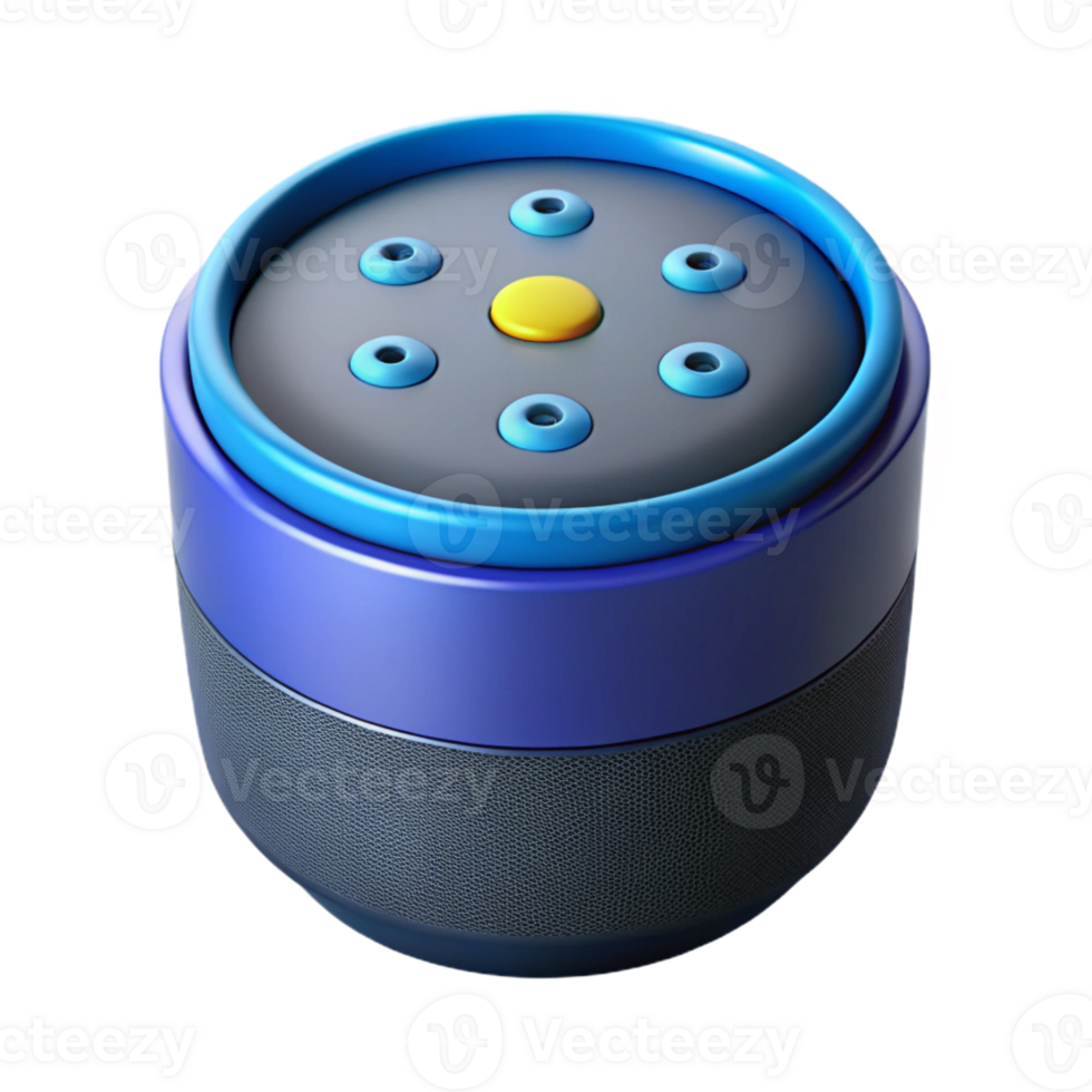dramatic modern Smart speaker with voice assistant activated professional png