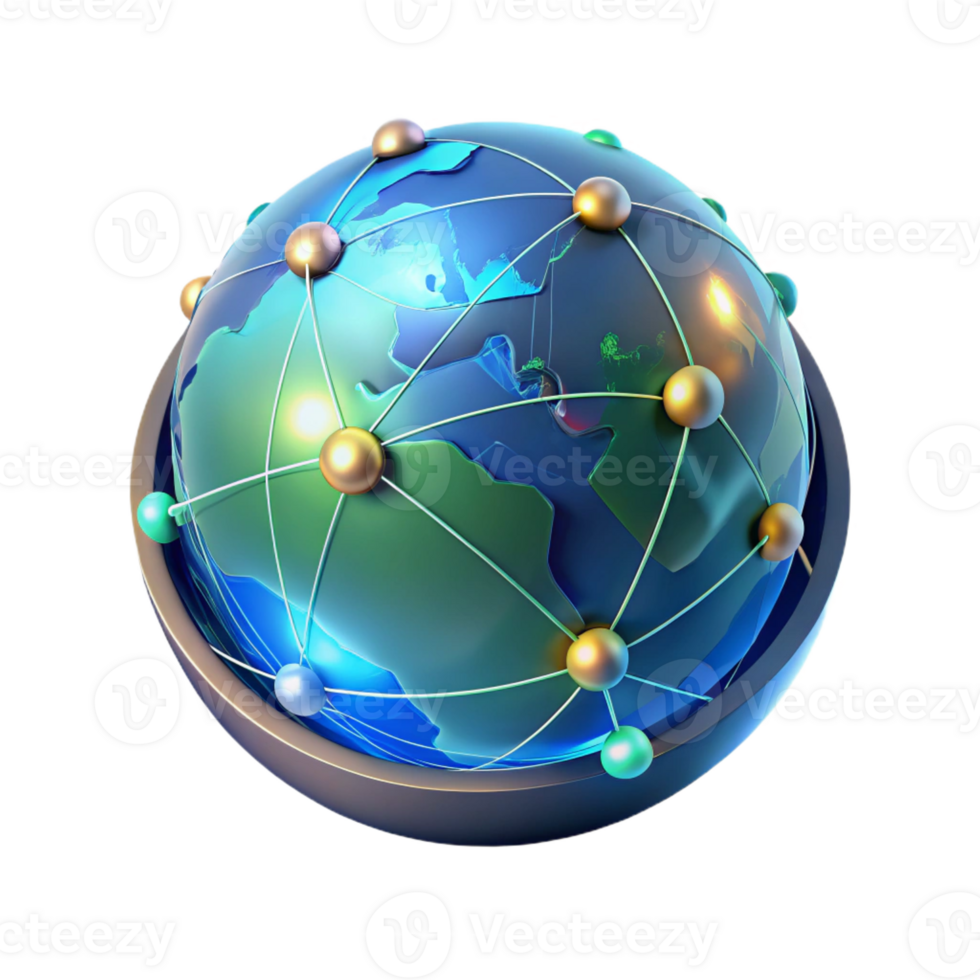 stunning artistic A holographic projection of a world map, displaying real-time data streams, illuminated by a dynamic, shifting light, in a data visualization style original png