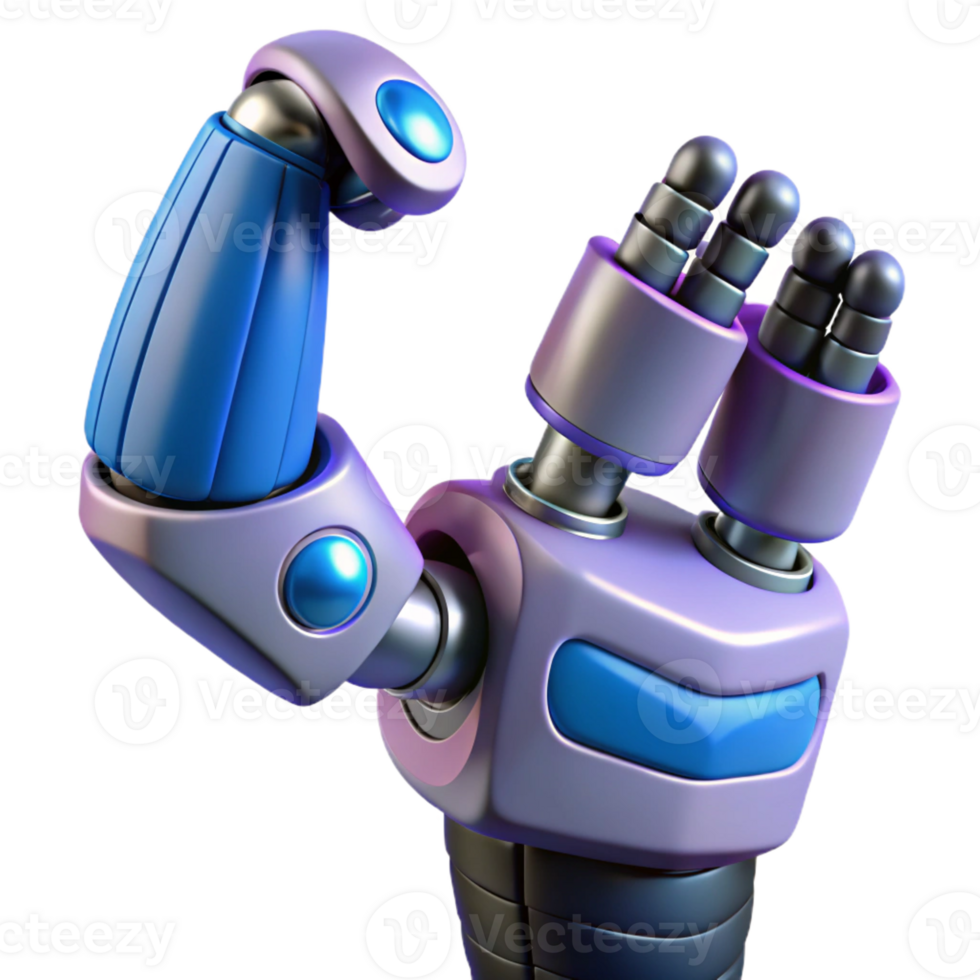 vibrant classic Cybernetic exoskeleton arm with enhanced strength high quality png