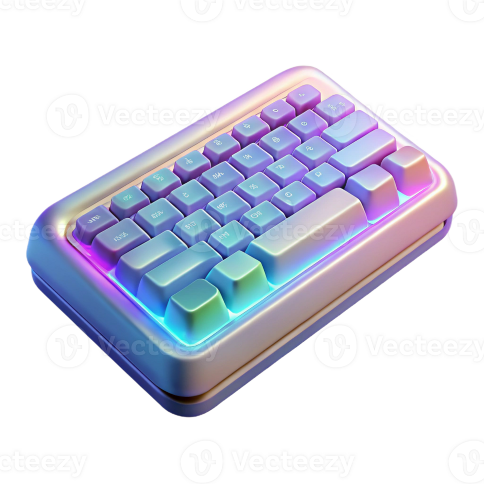 impressive rustic Holographic keyboard with projected keys genuine png