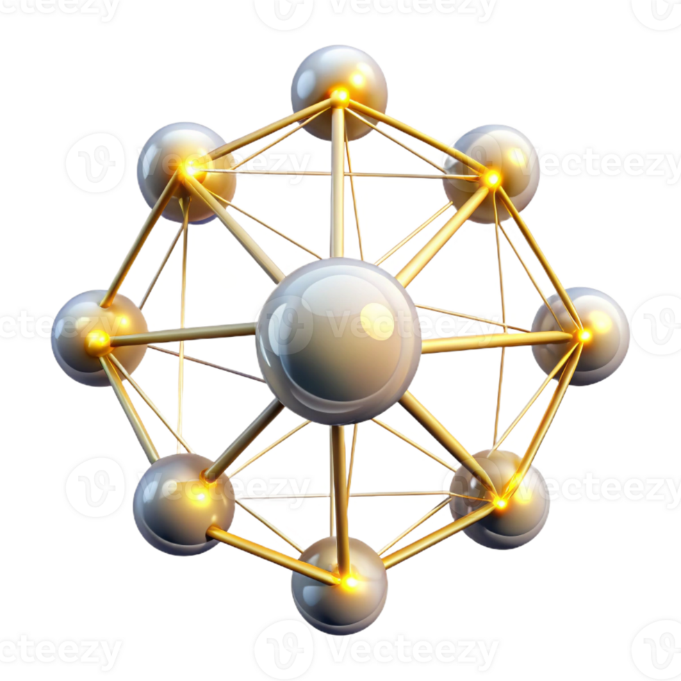 serene artistic A network of interconnected nodes, pulsing with data, illuminated by a dynamic, changing light, in a abstract style premium png