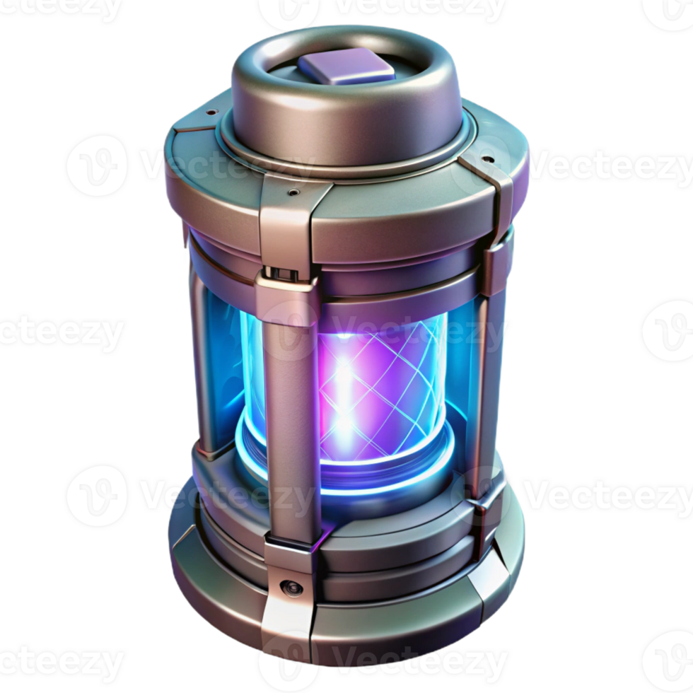 extraordinary artistic Futuristic power cell emitting a strong glow exclusive png