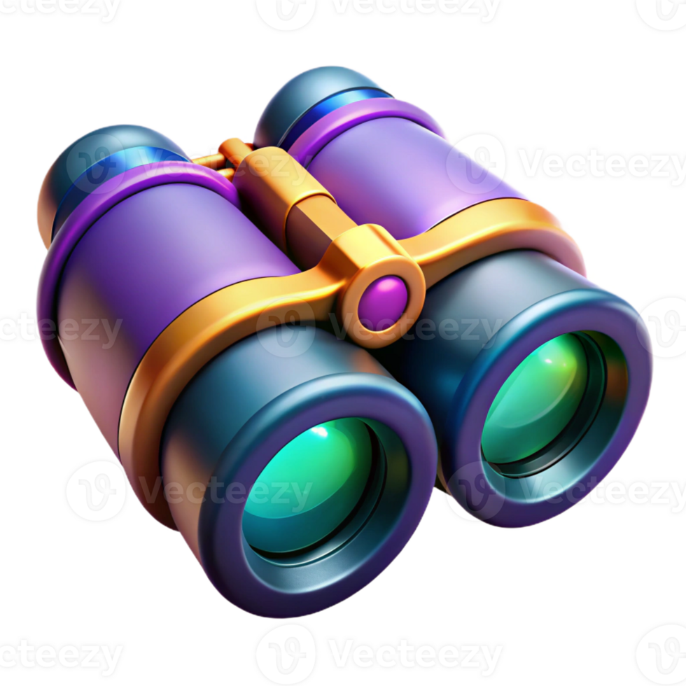 stunning vintage Futuristic binoculars with zoom and thermal vision exclusive png