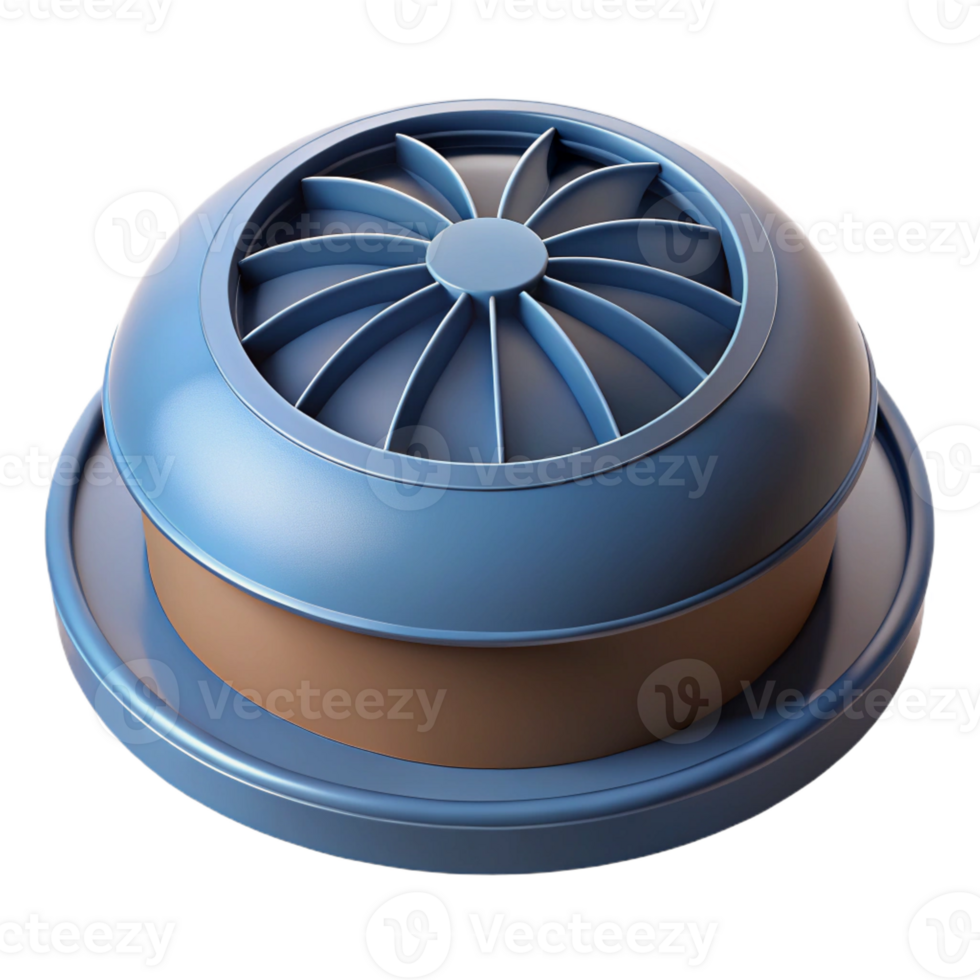 serene contemporary Modern roof vent, circular, high quality png