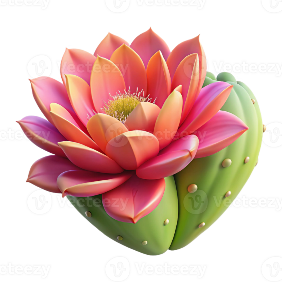 elegant vintage A blooming cactus flower, vibrant colors, harsh desert light, botanical illustration style exclusive png