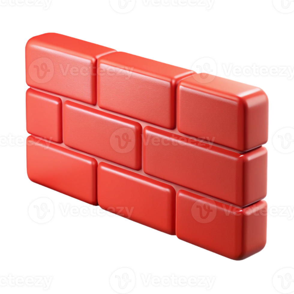 stunning abstract Brick wall section, red brick, exclusive png
