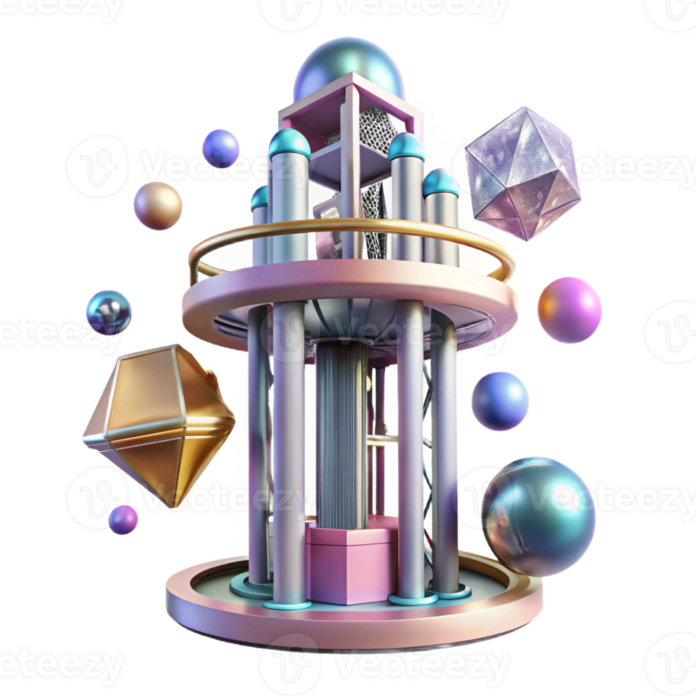 impressive traditional Futuristic Space Elevator Structure Cutout original png