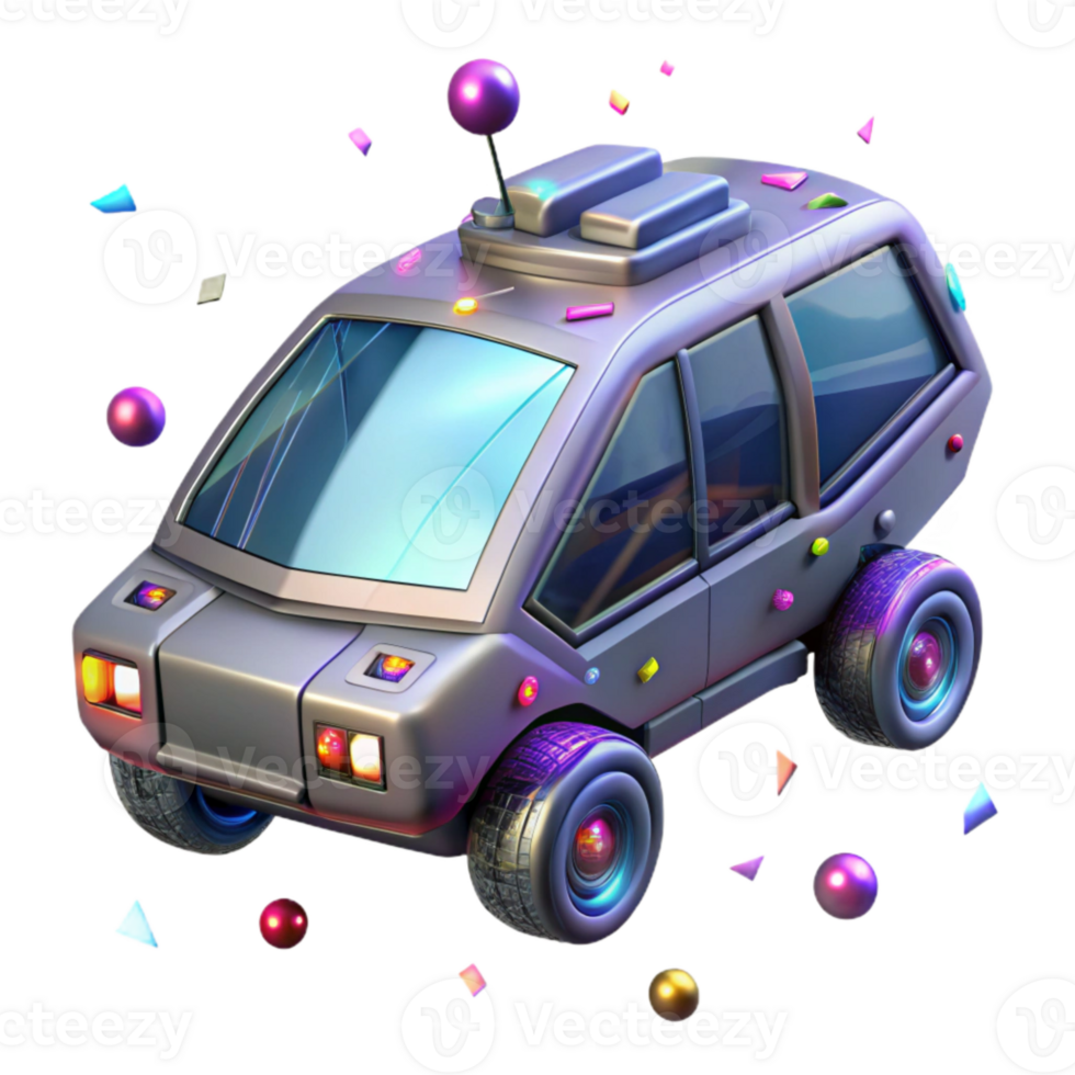 magnificent traditional Futuristic Vehicle Isolated with Hovering Capabilities for Transportation Design premium png
