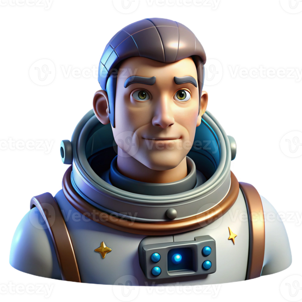 magnificent rustic Portrait of a seasoned astronaut with a spacesuit and a wistful gaze, illuminated by the distant stars, in a futuristic, space-themed style authentic png