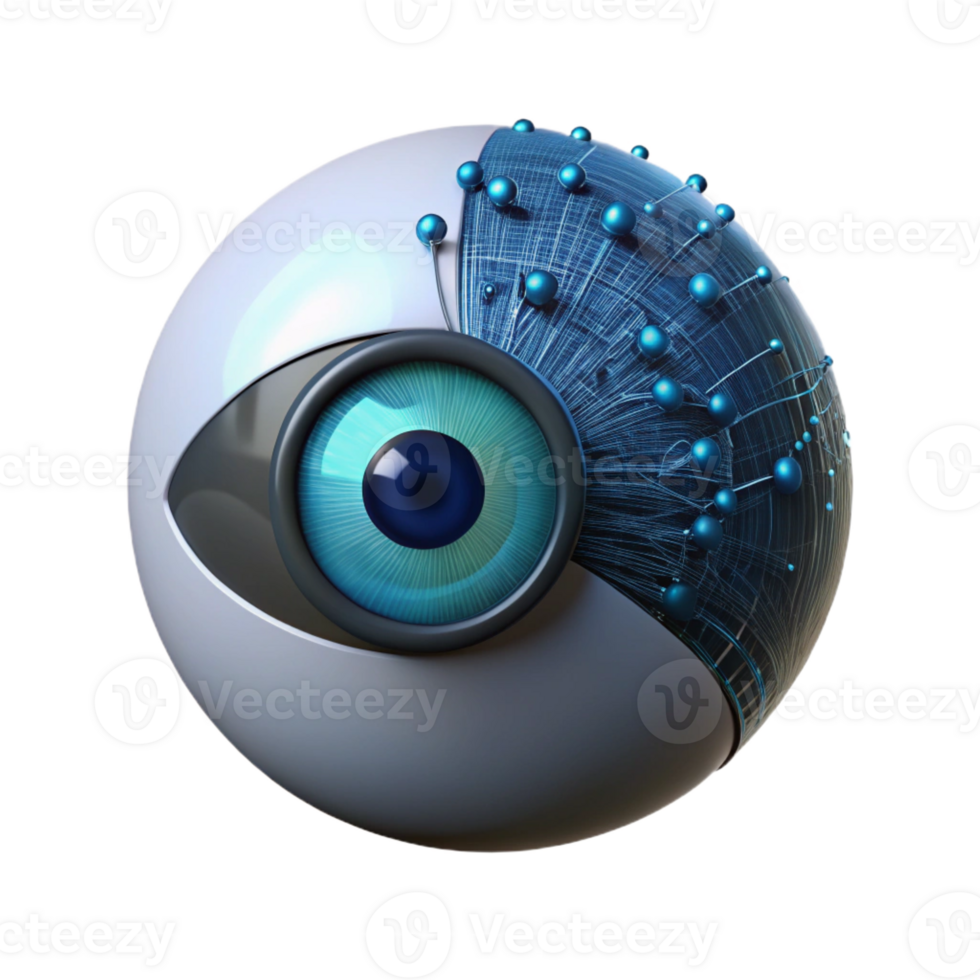 dramatic minimalist A single human eye reflecting a complex network of binary code, dramatic chiaroscuro lighting, digital art style high resolution png