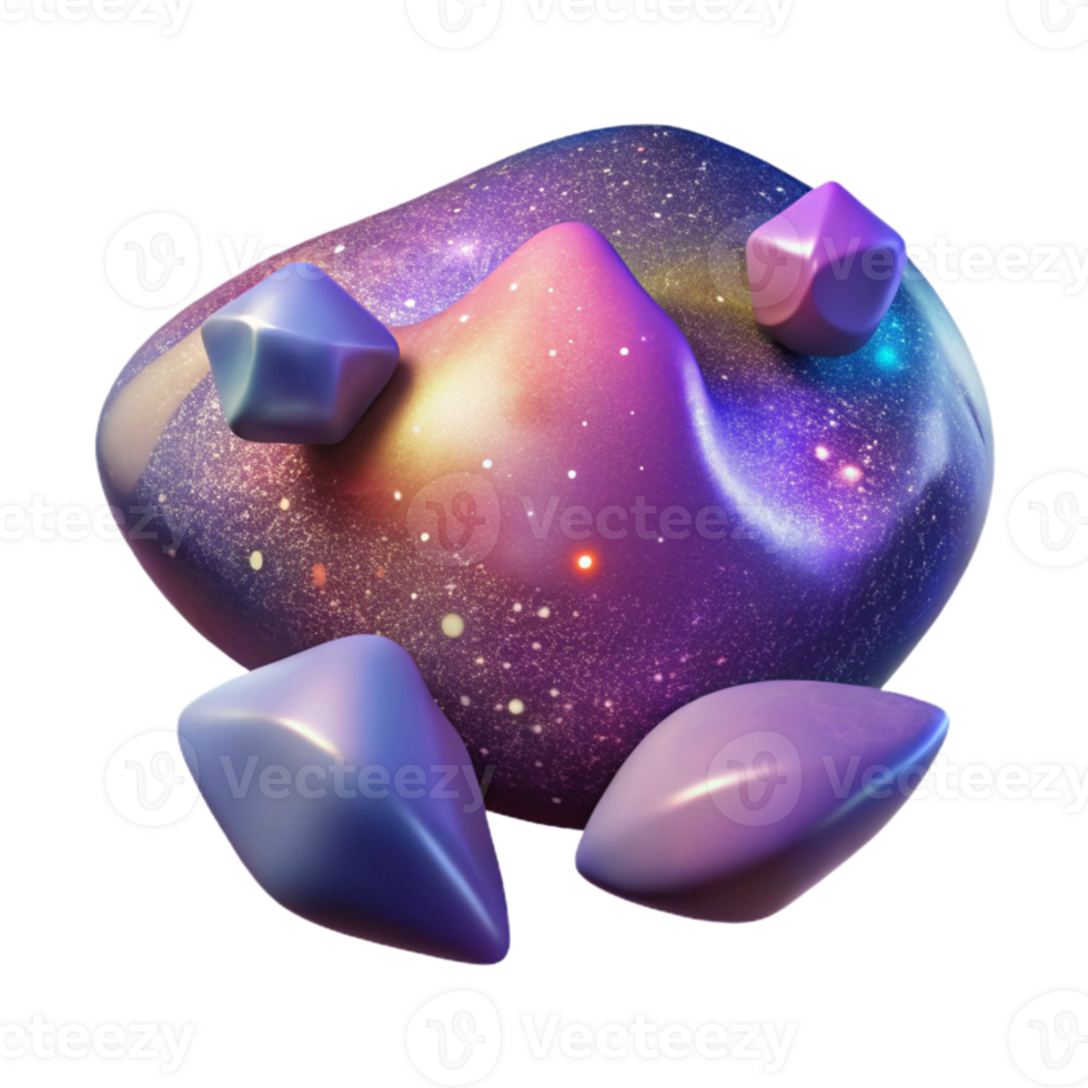 serene classic Galaxy Texture Gradient Cutout for Graphic Design authentic png