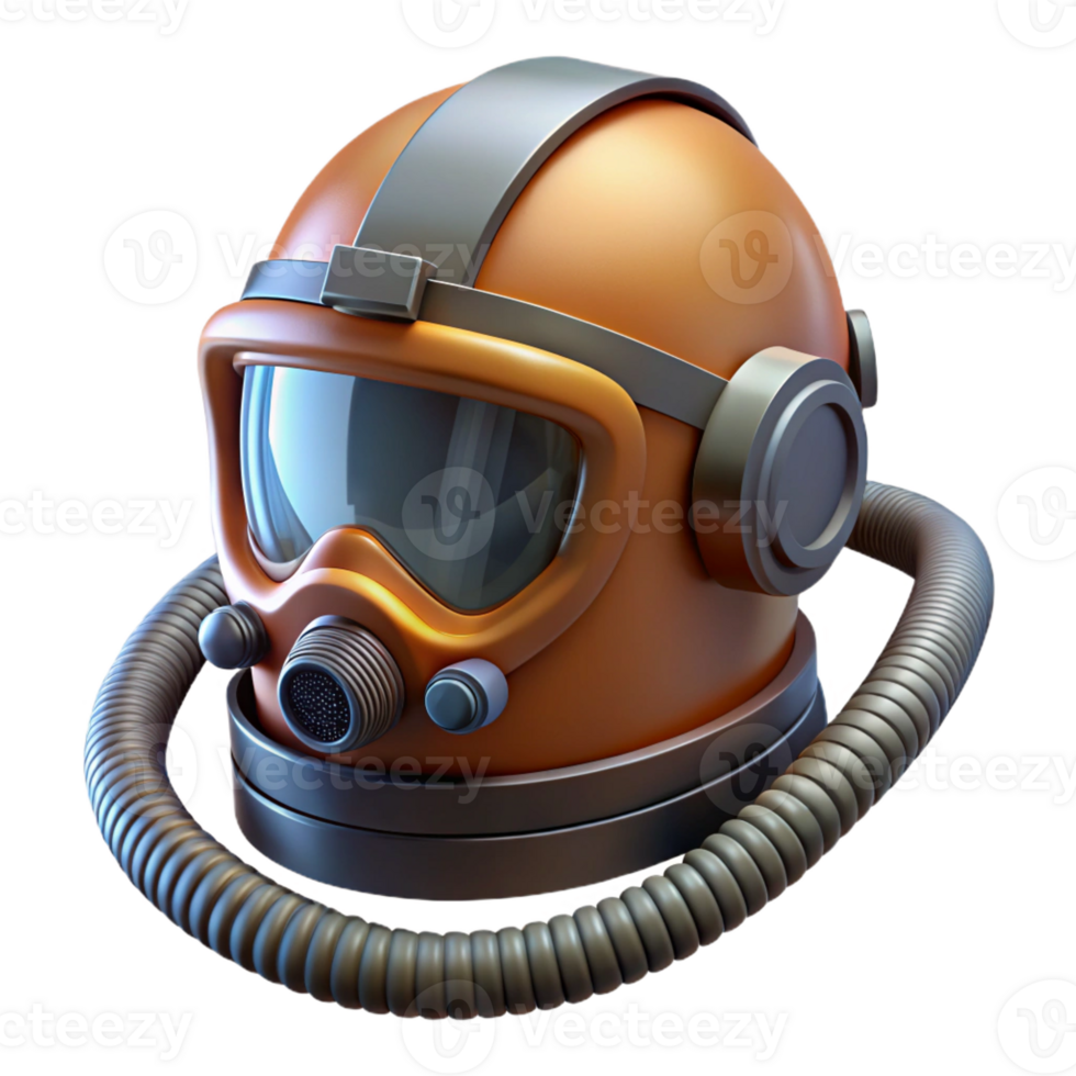 stunning creative Sci-fi helmet, visor down, breathing apparatus high resolution png