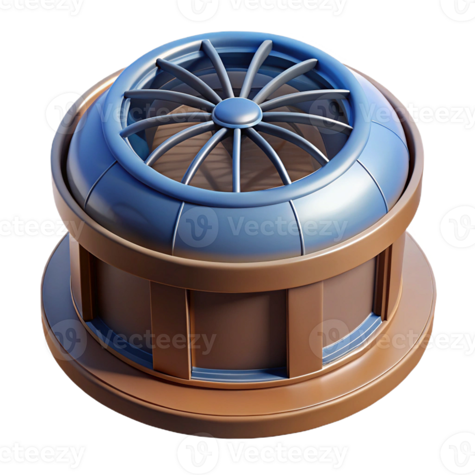 stunning modern Modern roof vent, circular, detailed png