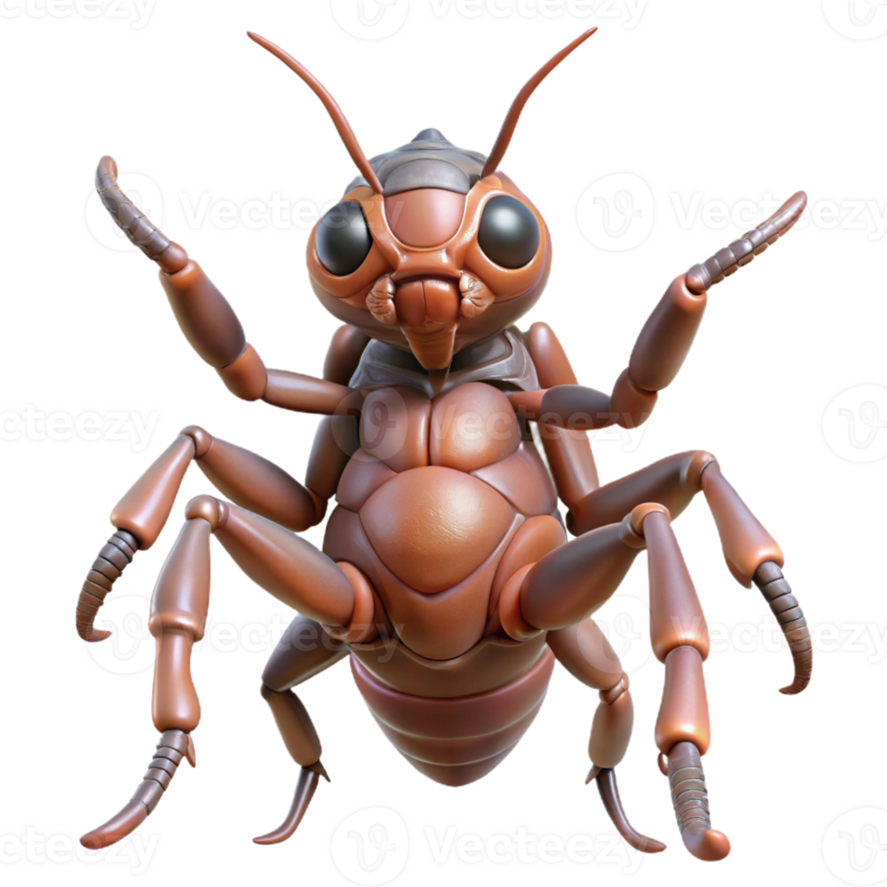 wonderful modern Alien insect, chitinous exoskeleton, multiple legs professional png