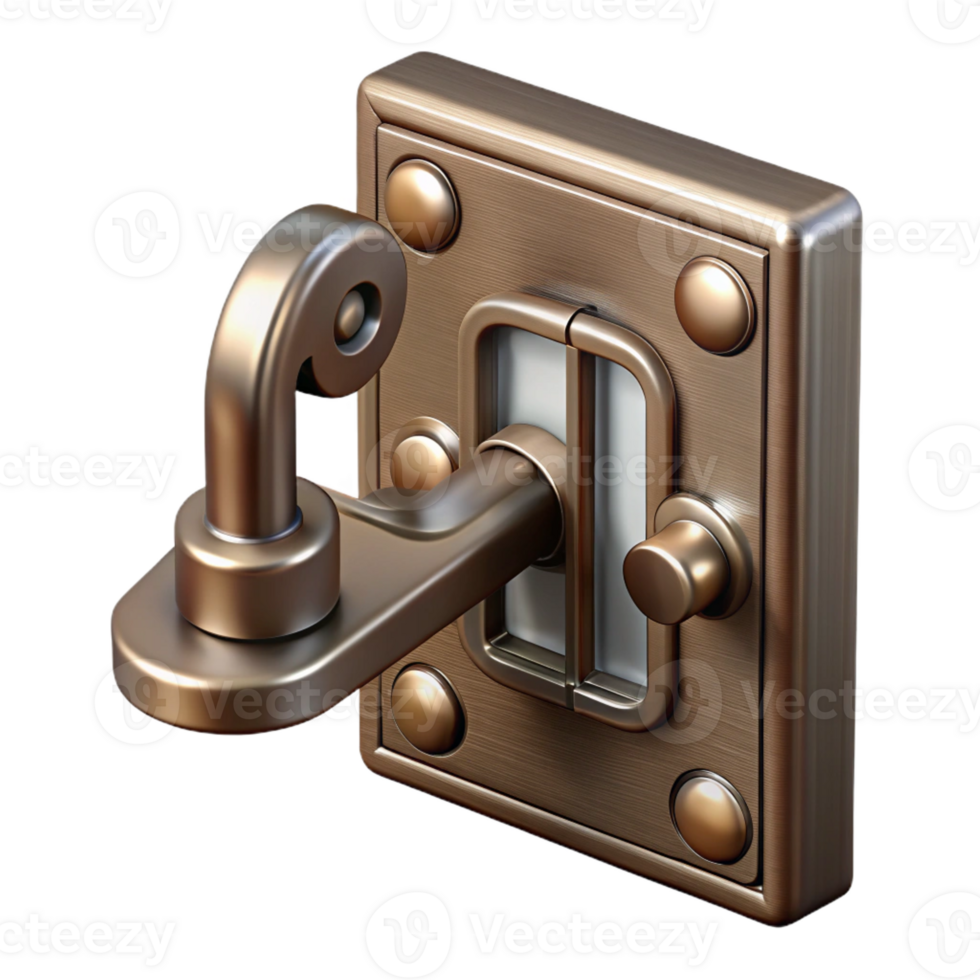 beautiful vintage Window latch, vintage iron high quality png
