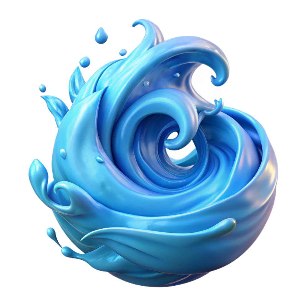 wonderful traditional A powerful elemental spirit made of pure water, swirling and flowing with dynamic energy. Ethereal, glowing light. Abstract fantasy art style high resolution png