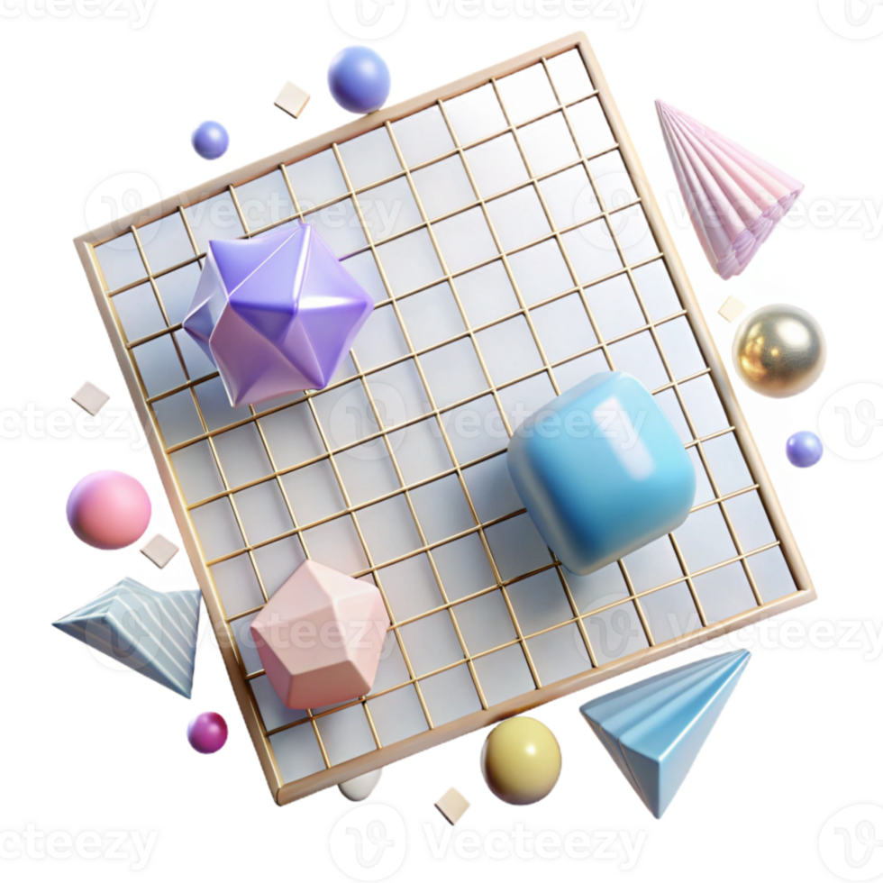 beautiful traditional Geometric Grid Transparent Overlay for Social Media Posts png