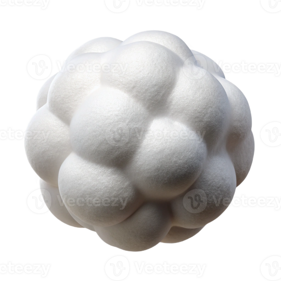 beautiful traditional A single, cotton ball, fluffy and white original png