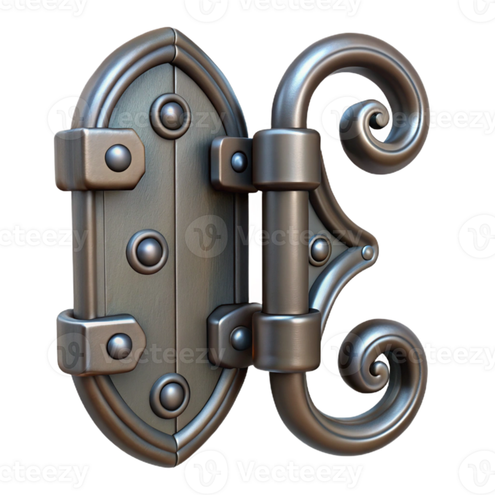 stunning abstract Door hinge, antique, iron premium png