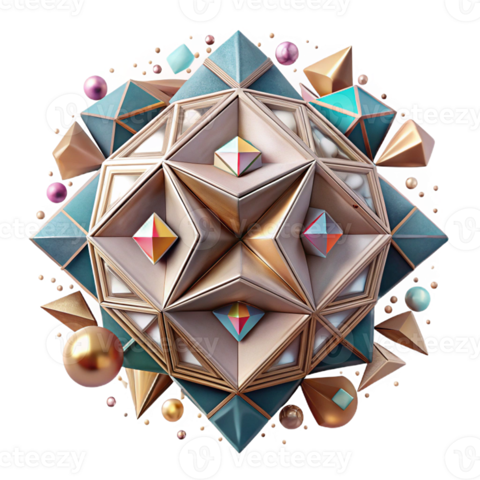serene classic Geometric Pattern Cutout for Decorative Art authentic png