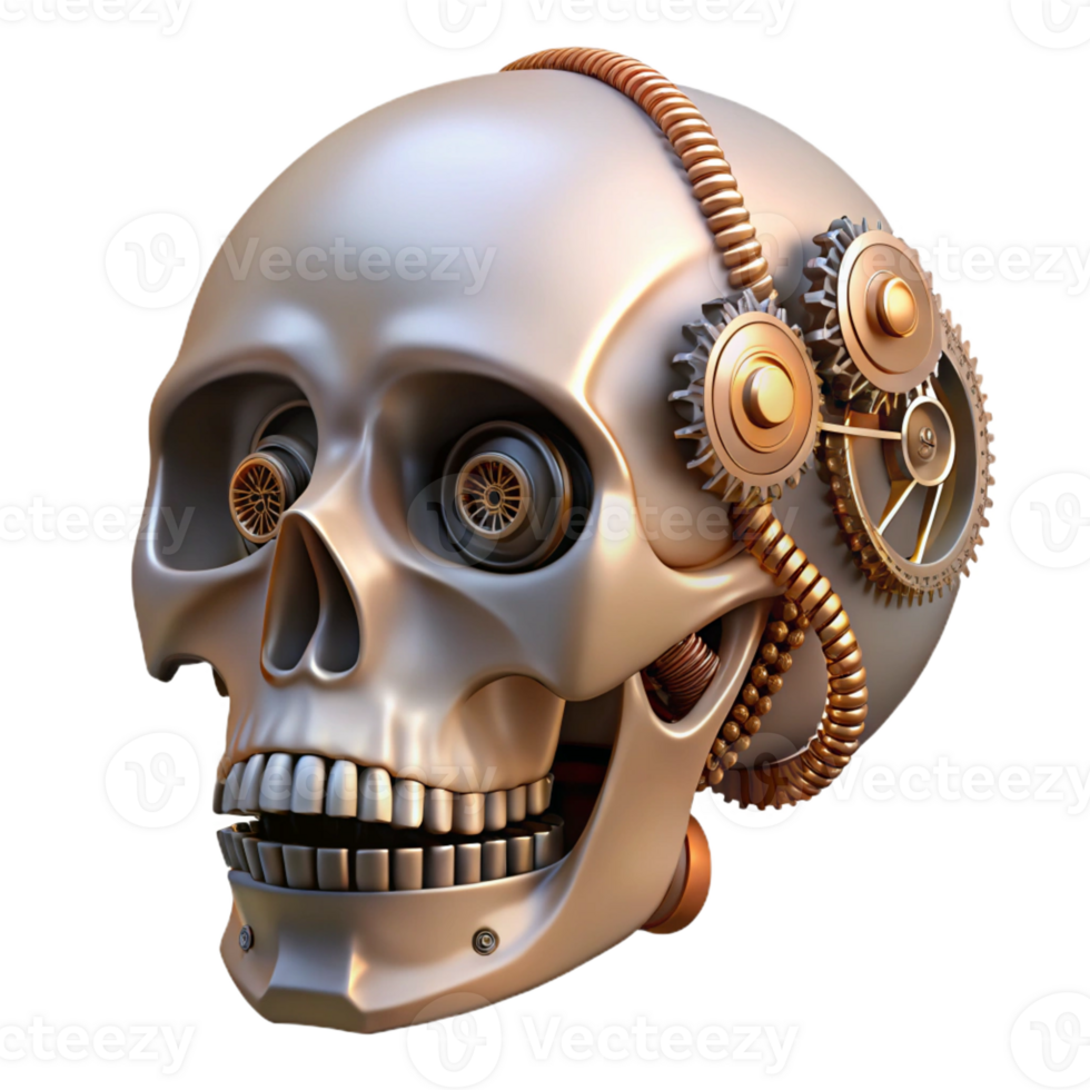 stunning abstract A steampunk prosthetic leg with intricate gears and pistons, highly polished metallic finish, dramatic spotlighting 4K png