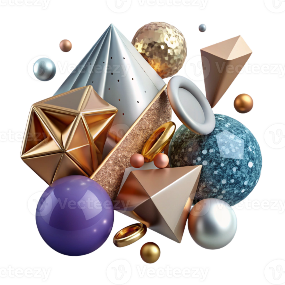 magnificent creative Geometric Shapes Collection Transparent for Graphic Design professional png
