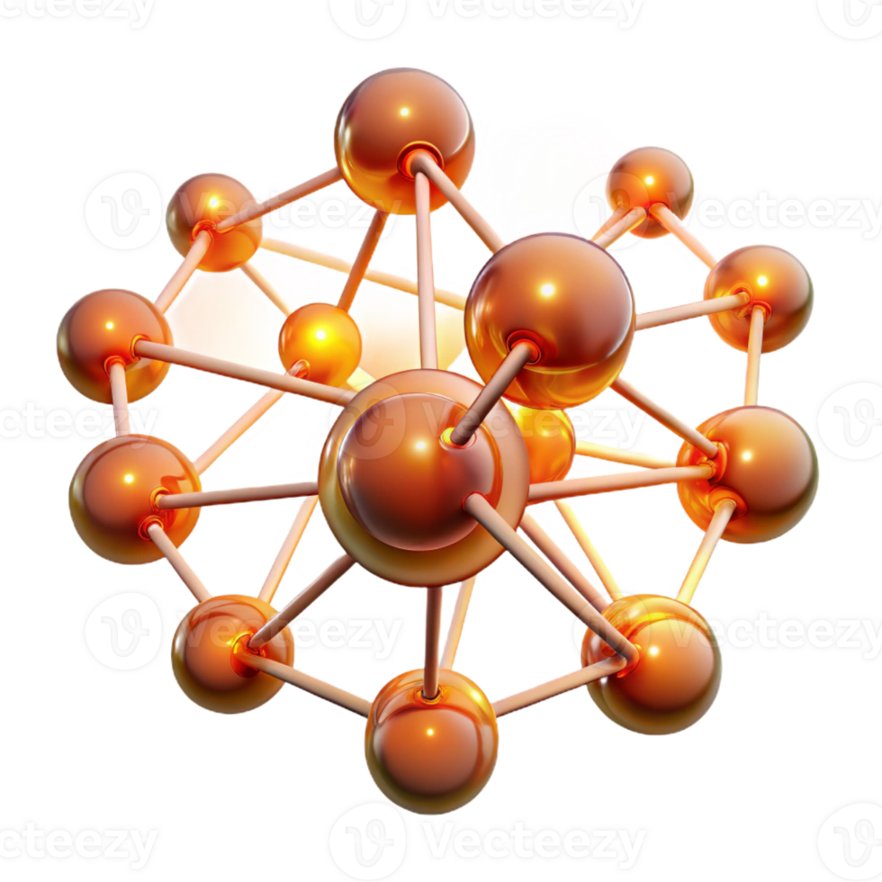 beautiful creative A network of interconnected, glowing orbs, pulsating with a warm, bioluminescent light, resembling a complex neural network. Bio-Art style detailed png