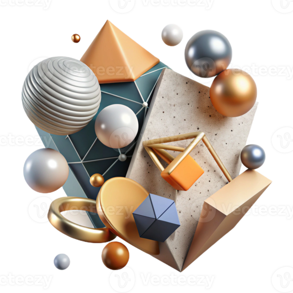 beautiful traditional Geometric Shapes with Text Annotation Isolated for Explanatory Diagrams authentic png