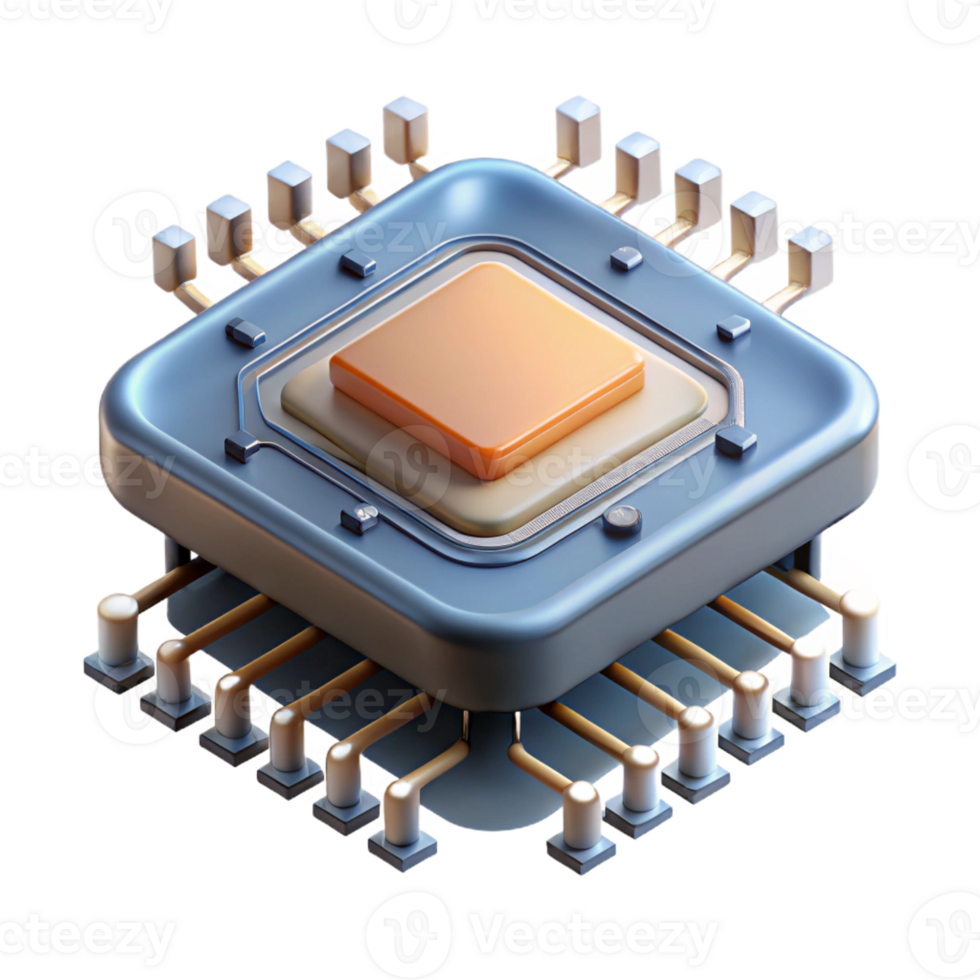 impressive traditional A close-up of a microchip's surface, revealing intricate circuitry and transistors, illuminated by an electron microscope, in a scientific style premium png