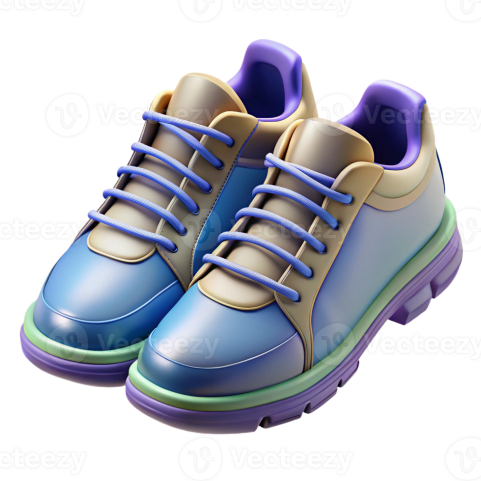 wonderful contemporary Pair of running shoes laced up exclusive png