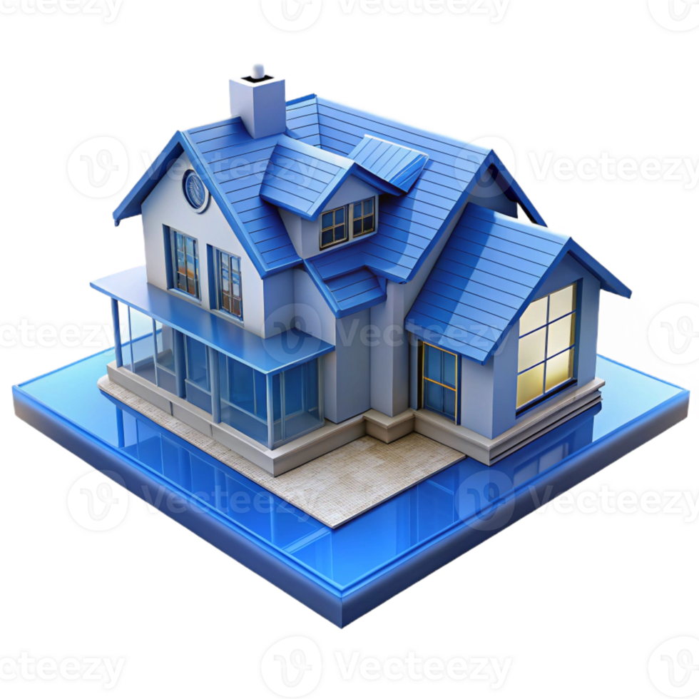 extraordinary vintage Blueprint of a residential house 4K png