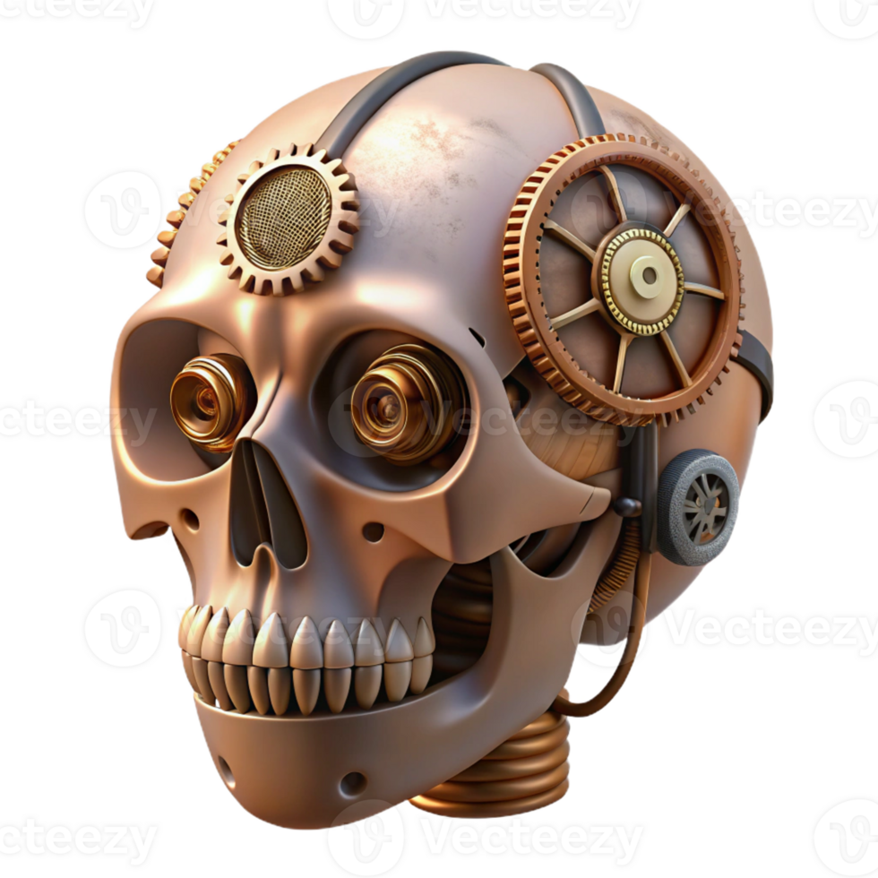 beautiful artistic A steampunk prosthetic leg with intricate gears and pistons, highly polished metallic finish, dramatic spotlighting high resolution png