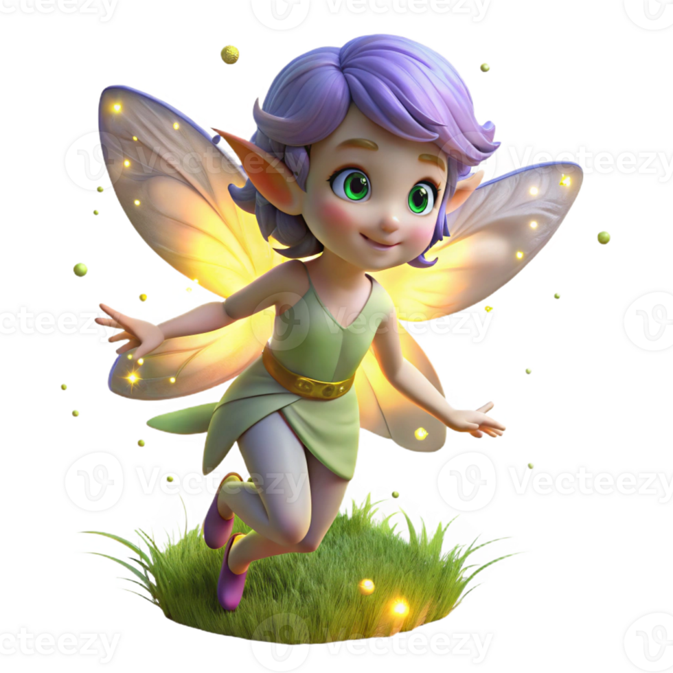 serene abstract A playful pixie with iridescent wings and shimmering hair, dances among glowing fireflies in a moonlit meadow. Soft, magical lighting. Dreamlike art style detailed png