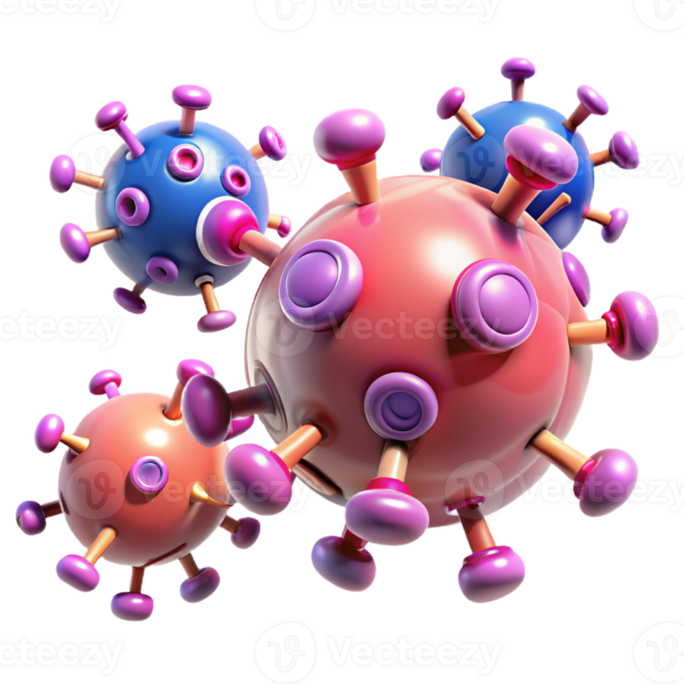 beautiful contemporary Nanorobots targeting cancer cells detailed png