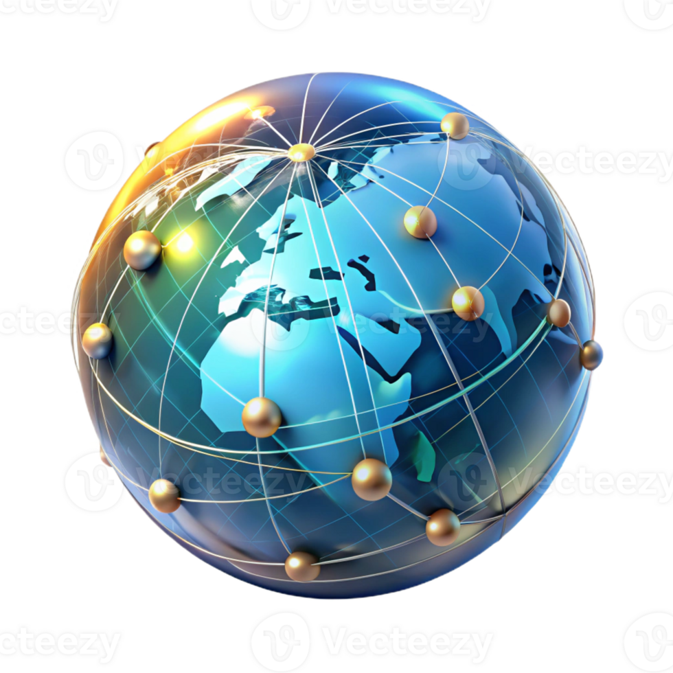 magnificent minimalist A holographic projection of a world map, displaying real-time data streams, illuminated by a dynamic, shifting light, in a data visualization style high resolution png