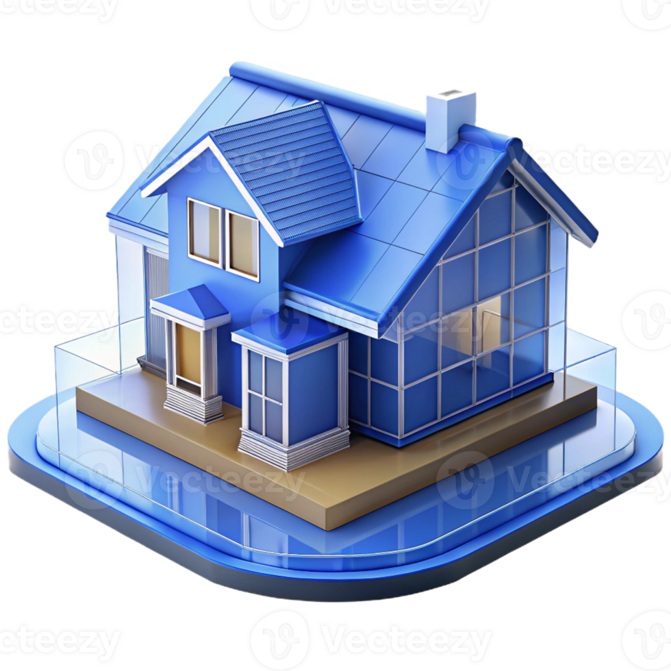 impressive rustic Blueprint of a residential house premium png