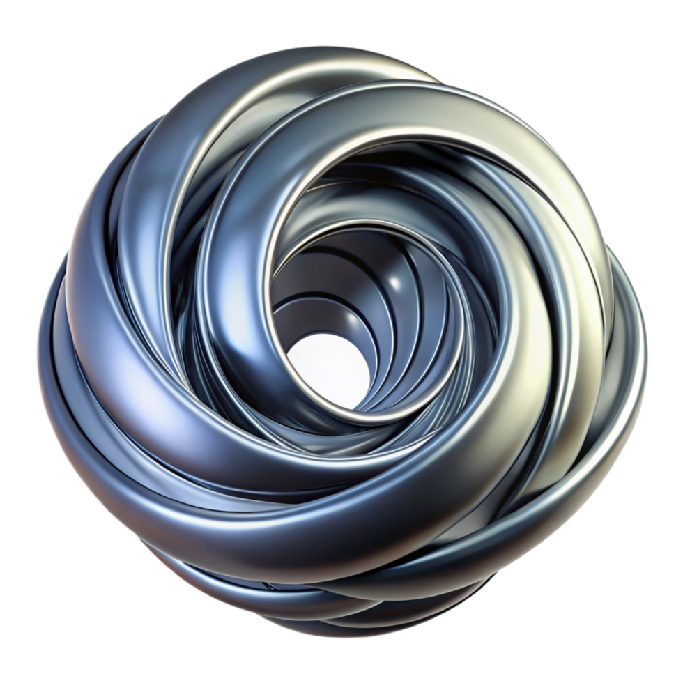 impressive modern A dynamic, swirling mass of liquid metal, forming a vortex-like shape, with a dramatic, chiaroscuro lighting, in a futuristic, abstract style high resolution png