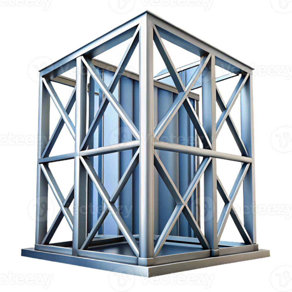 elegant creative Skyscraper steel frame structural element exclusive png