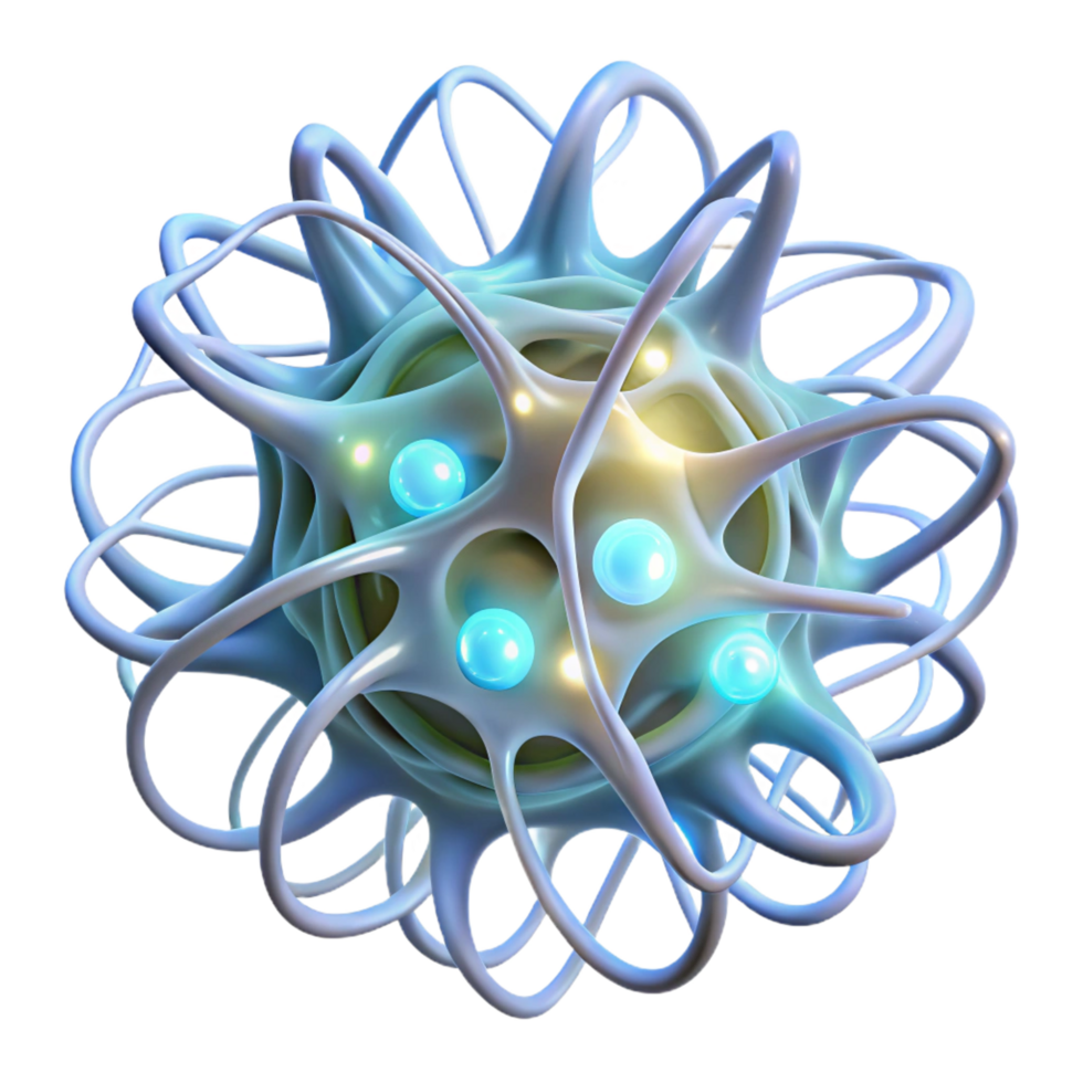 stunning vintage A luminous, bioluminescent web of interconnected tendrils, pulsating with a gentle, internal light, in a surreal, organic style genuine png