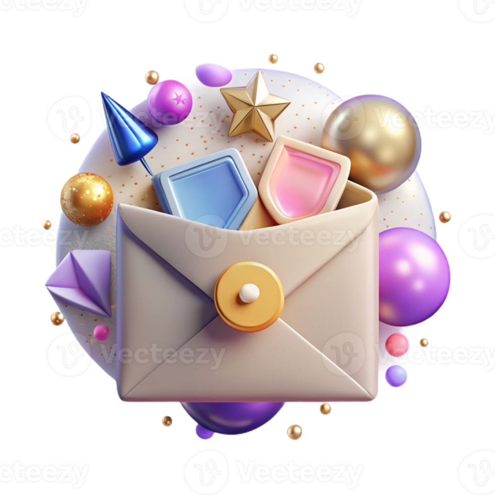 wonderful rustic Gift Certificate Envelope Sealed Transparent high resolution png