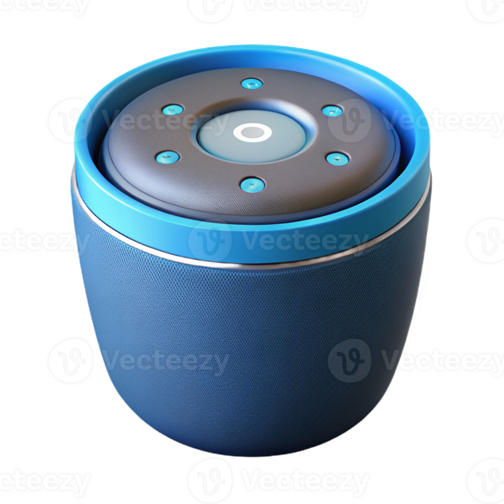 dramatic traditional Smart speaker with voice assistant activated original png