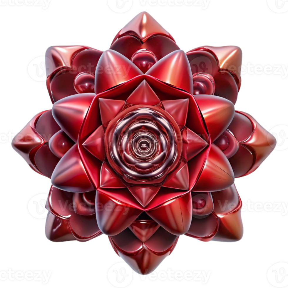extraordinary artistic A kaleidoscope of fragmented, mirrored images of a single, crimson rose, creating a surreal, hypnotic effect, with a soft, diffused lighting. Surrealist style premium png