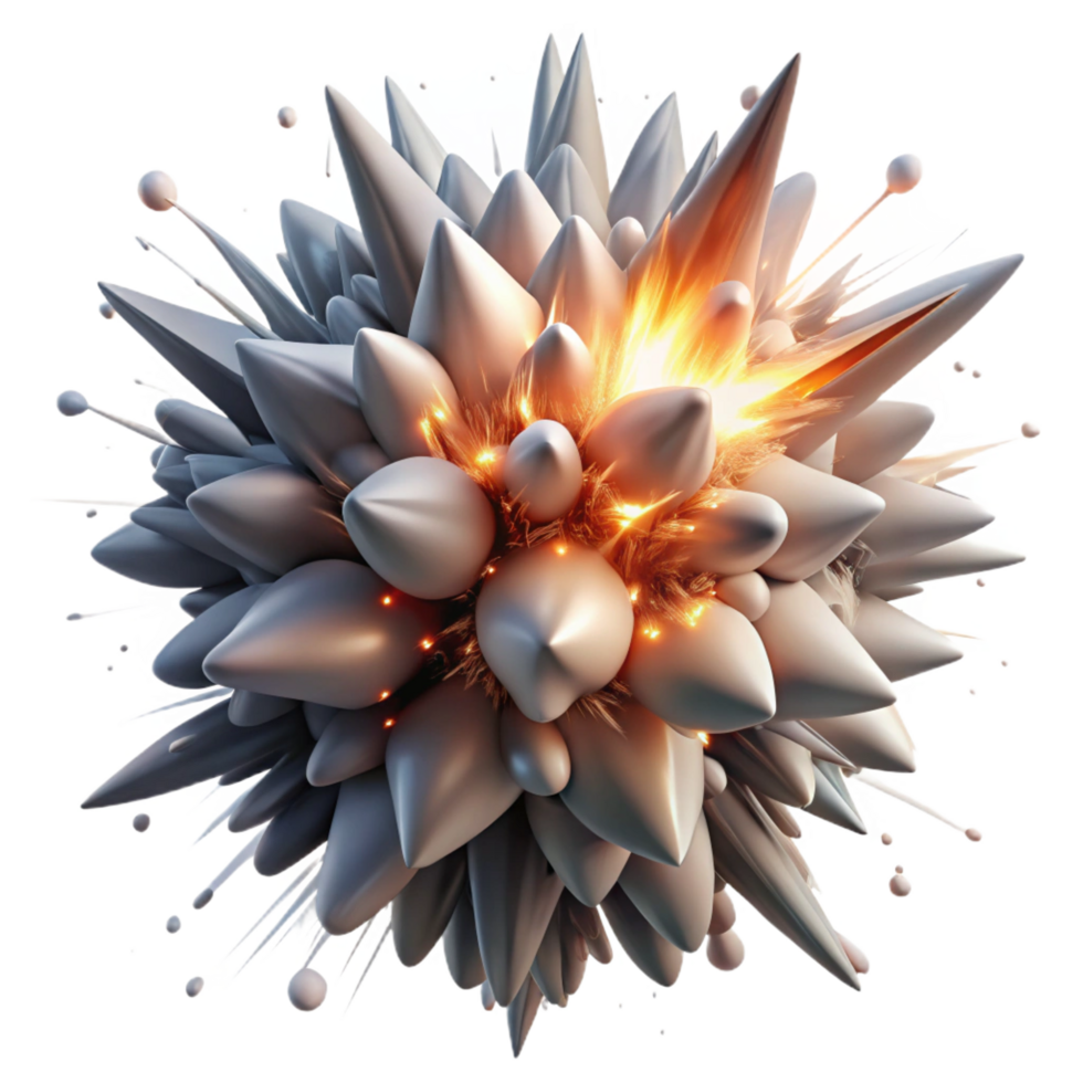 vibrant contemporary Exploding particles of light forming a dynamic, asymmetrical composition, with a high-contrast chiaroscuro lighting, in a futuristic, abstract expressionist style original png