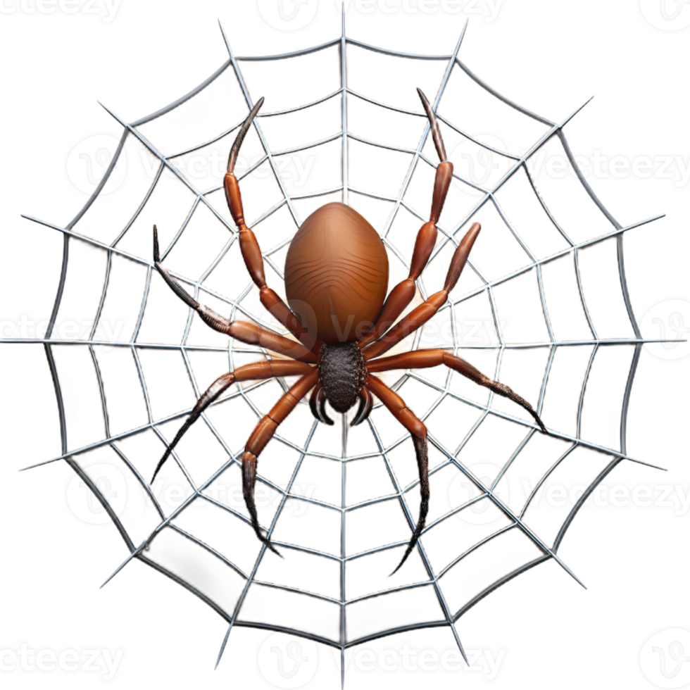 impressive vintage A spider spinning its web, intricate and delicate, backlighting, nature documentary style genuine png