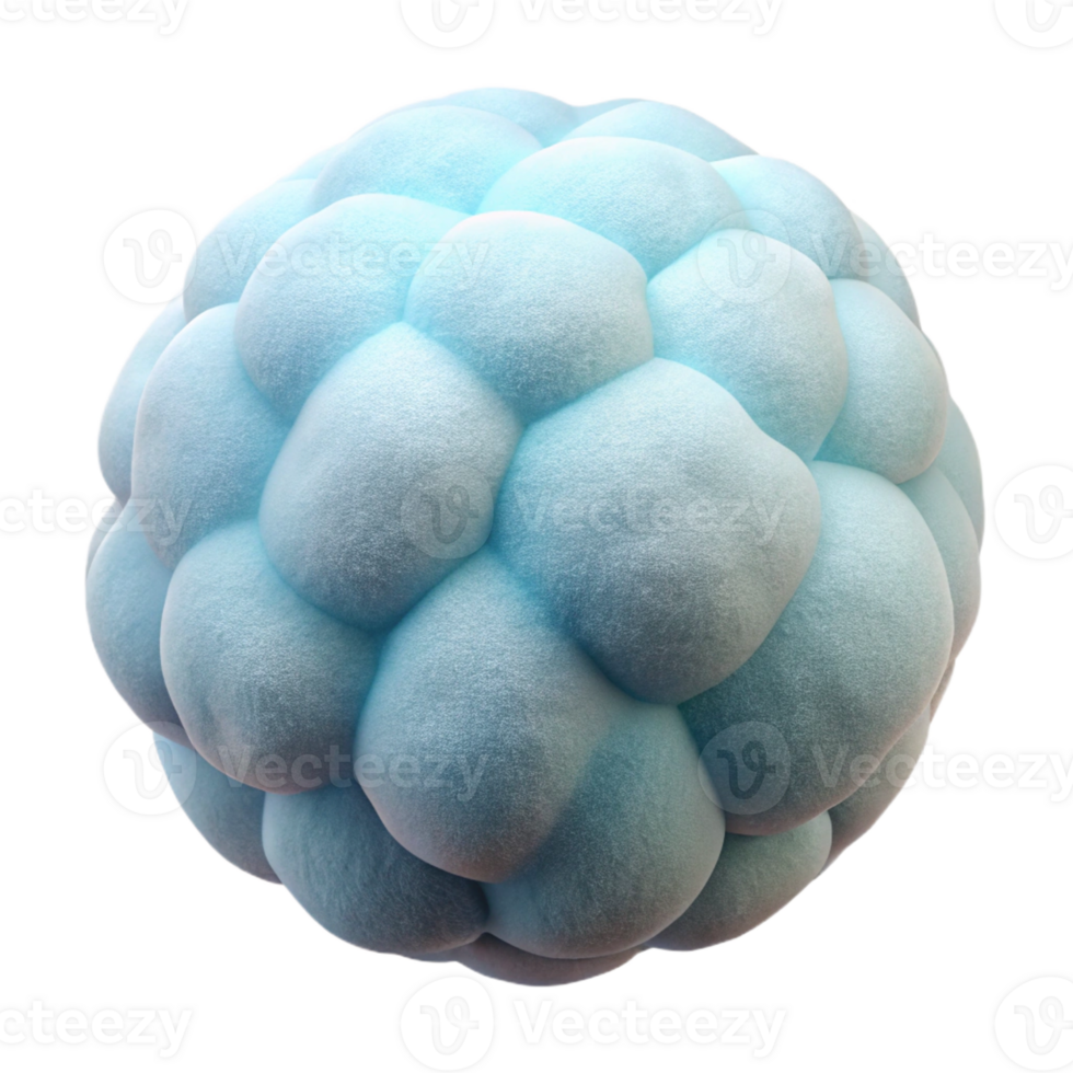 extraordinary minimalist A single cotton ball, fluffy, genuine png