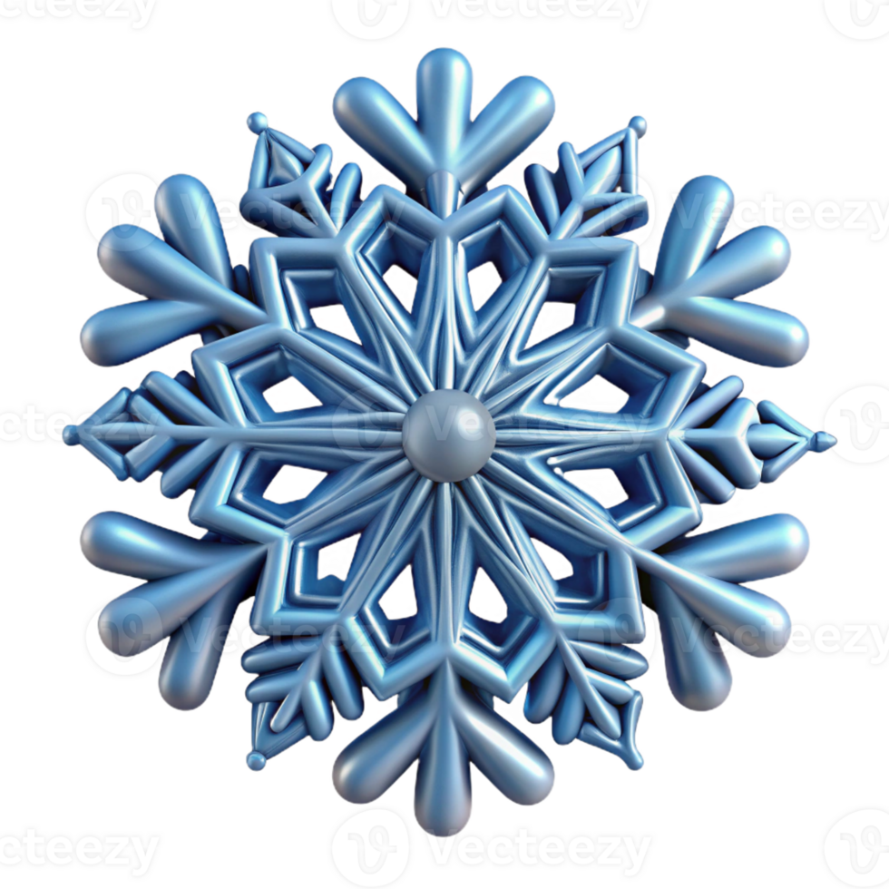 magnificent rustic A snowflake, intricate design, abstract winter 4K png