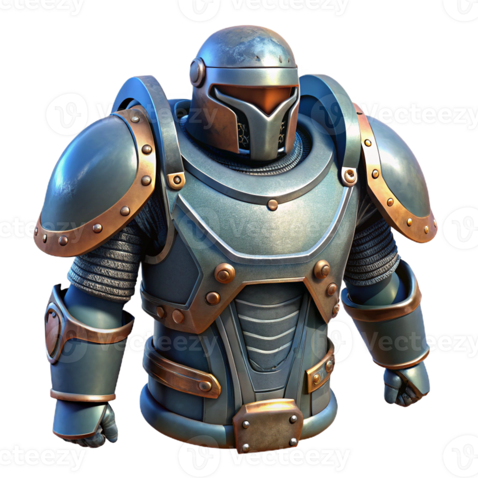 dramatic traditional Space marine armor, heavy plating, battle-worn premium png